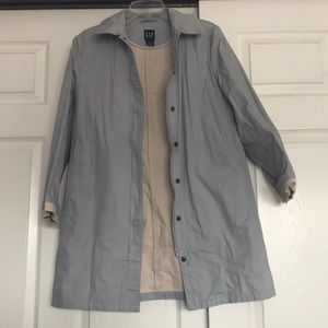 Grayish blue long coat